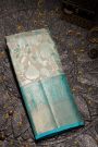 Kancheepuram Tissue Sky Blue Saree.