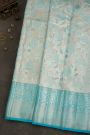 Kancheepuram Tissue Sky Blue Saree.