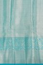 Kancheepuram Tissue Sky Blue Saree.