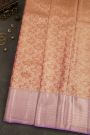 Kancheepuram Tissue Peach Saree