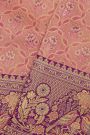 Kancheepuram Silk Peach Saree