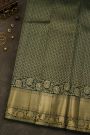 Kancheepuram Silk Bottle Green Saree