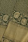 Kancheepuram Silk Bottle Green Saree