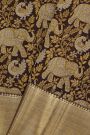 Kancheepuram Silk Dark Brown Saree