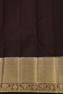 Kancheepuram Silk Dark Brown Saree