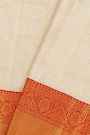 Kancheepuram Silk Off White Saree
