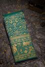 Kancheepuram Silk Peacock Blue Saree