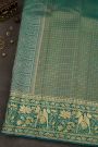 Kancheepuram Silk Peacock Blue Saree