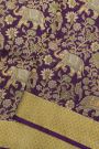 Kancheepuram Silk Navy Blue Saree