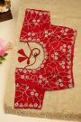Designer Organza Cream Saree