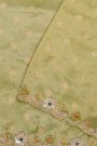 Designer Organza Pista Green Saree