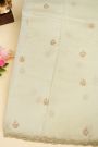 Designer Crepe Off White Saree
