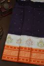 Fancy Kora Navy Blue Saree