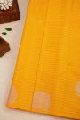 Kancheepuram Silk Yellow Saree