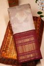 Kancheepuram Silk Off White Saree