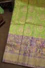 Kancheepuram Silk Parrot Green Saree