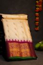 Gadwal Silk Off White Saree
