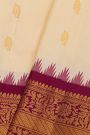 Gadwal Silk Off White Saree