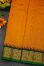 Gadwal Silk Orange Saree