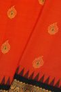 Gadwal Silk Red Saree