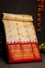 Gadwal Silk Cream Saree