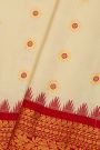 Gadwal Silk Cream Saree