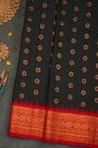 Gadwal Silk Ganga Jamuna Black Saree
