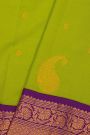 Gadwal Silk Parrot Green Saree
