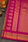 Gadwal Silk Parrot Green Saree