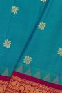 Gadwal Silk Sea Blue Saree