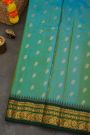 Gadwal Silk Sea Blue Saree