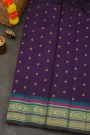 Gadwal Silk Navy Blue Saree