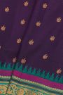 Gadwal Silk Navy Blue Saree