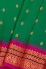 Gadwal Silk Bottle Green Saree