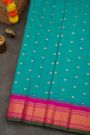Gadwal Silk Sea Blue Saree
