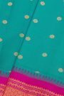 Gadwal Silk Sea Blue Saree