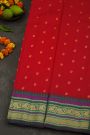Gadwal Silk Red Saree