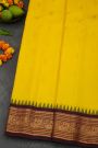 Gadwal Silk Yellow Saree