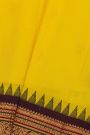 Gadwal Silk Yellow Saree