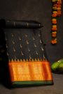 Gadwal Silk Black Saree