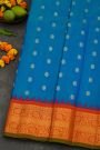 Gadwal Silk Blue Saree