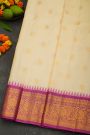 Gadwal Silk Off White Saree