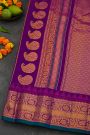 Gadwal Silk Mustard Yellow Saree