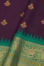 Gadwal Silk Dark Purple Saree