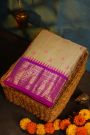 Gadwal Silk Cream Saree