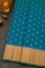 Gadwal Silk Peacock Blue Sare