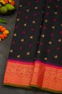 Gadwal Silk Black Saree
