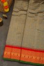 Gadwal Silk Dark Grey Saree