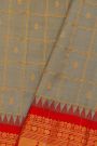 Gadwal Silk Dark Grey Saree