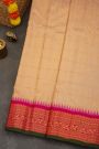 Gadwal Silk Cream Saree